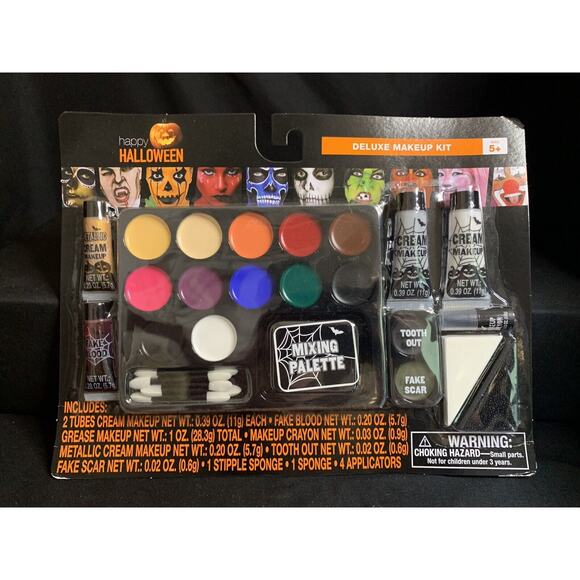 Happy Halloween Deluxe Makeup Kit - BRAND NEW NEVER OPENED! Everything You Need! - Picture 1 of 8
